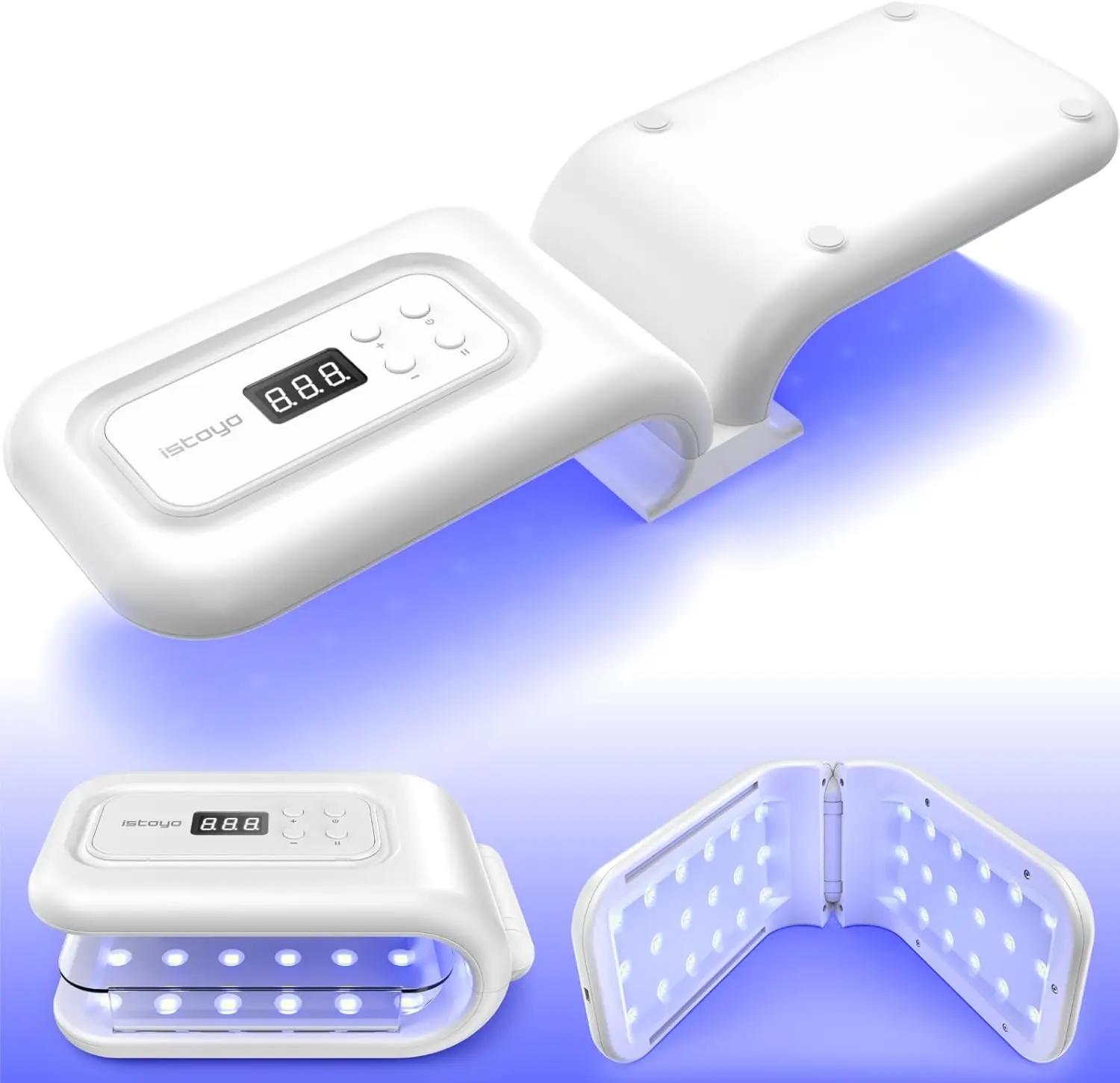 Двусторонняя УФ-лампа для отверждения смолы с 36 светодиодами, 7 режимами таймера и цифровым дисплеем для изготовления ювелирных изделий
Двусторонняя УФ-лампа для отверждения смолы с 36 светодиодами, 7 режимами таймера и цифровым дисплеем для изготовления ювелирных изделий