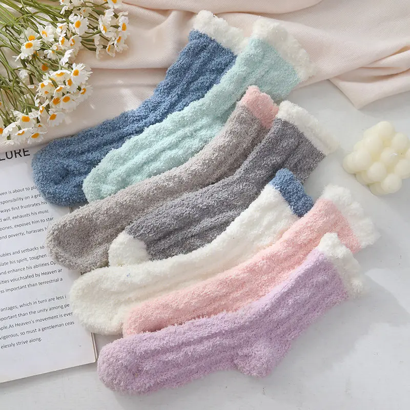 6 pairs of women's fashion warm plush socks autumn and winter soft and comfortable warm thick casual socks warm and comfortable
6 pairs of women's fashion warm plush socks autumn and winter soft and comfortable warm thick casual socks warm and comfortable