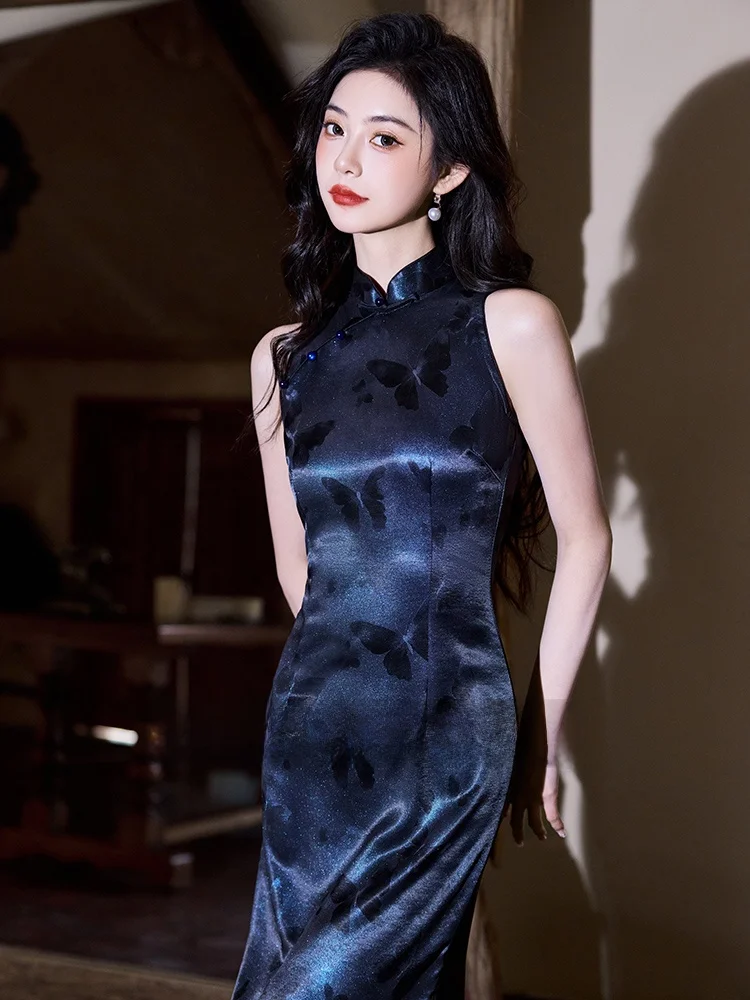 Винтажное платье-ципао Ele Svel Qipao Dr Young Sle, улучшенная версия, летнее, женское, модное, в стиле ретро, средней длины, с косым воротником
Винтажное платье-ципао Ele Svel Qipao Dr Young Sle, улучшенная версия, летнее, женское, модное, в стиле ретро, средней длины, с косым воротником