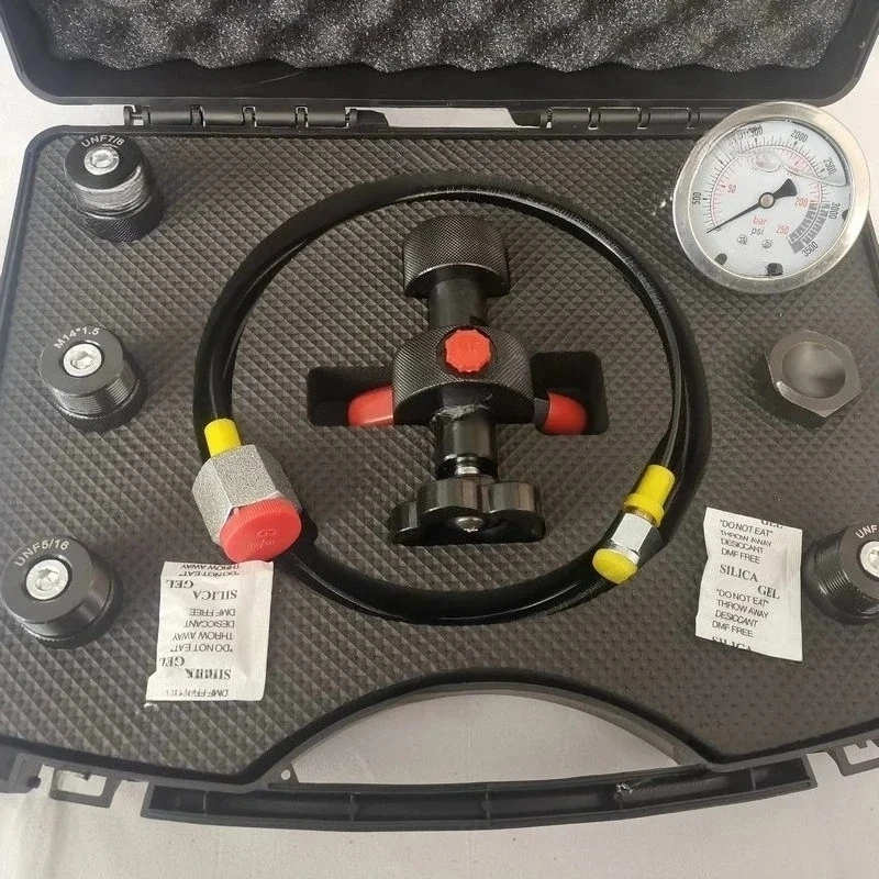 Portable Testing Pressure Gauge Oil Pressure Hydraulic Gauge Accumulator Nitrogen Charging Tool
Portable Testing Pressure Gauge Oil Pressure Hydraulic Gauge Accumulator Nitrogen Charging Tool