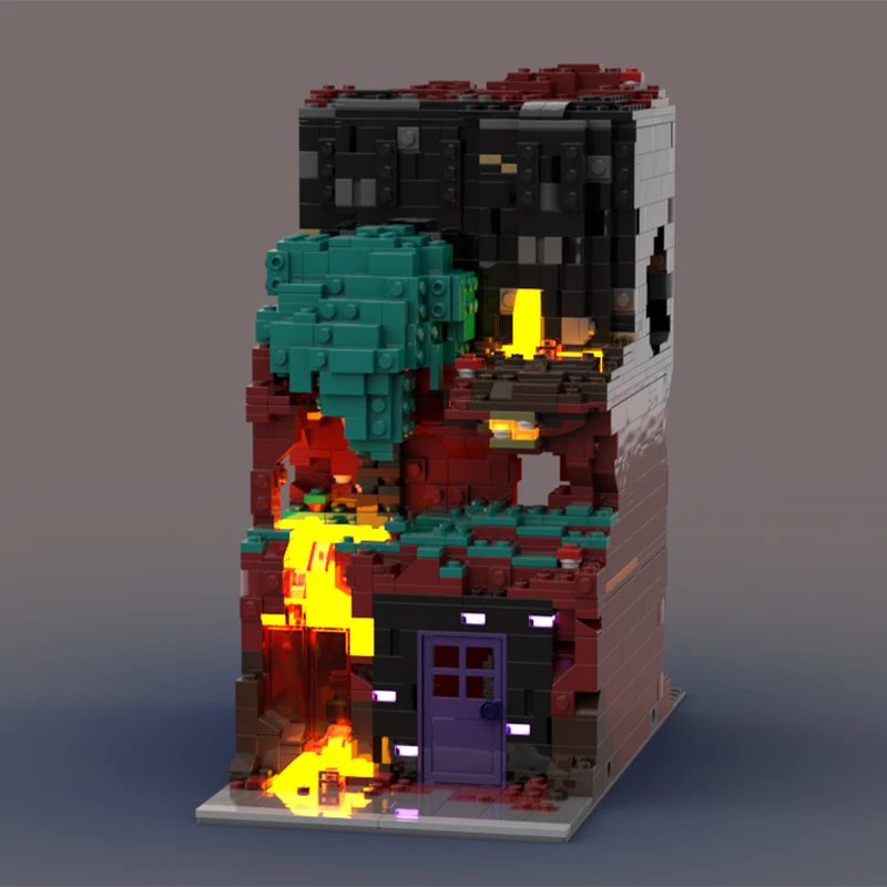 1794pcs MOC Nether Modular Building- Warped Forest Fortress Ruins Modular Building Special Collection Series Christmas Gift
1794pcs MOC Nether Modular Building- Warped Forest Fortress Ruins Modular Building Special Collection Series Christmas Gift