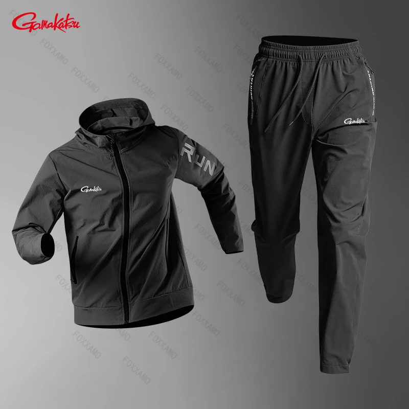 Gamakatsu Fishing Quick Dry Running Set Quick-Dry Fit Outdoor Training Jacket Runs Spring Men's Sportswear Workout Clothing
Gamakatsu Fishing Quick Dry Running Set Quick-Dry Fit Outdoor Training Jacket Runs Spring Men's Sportswear Workout Clothing