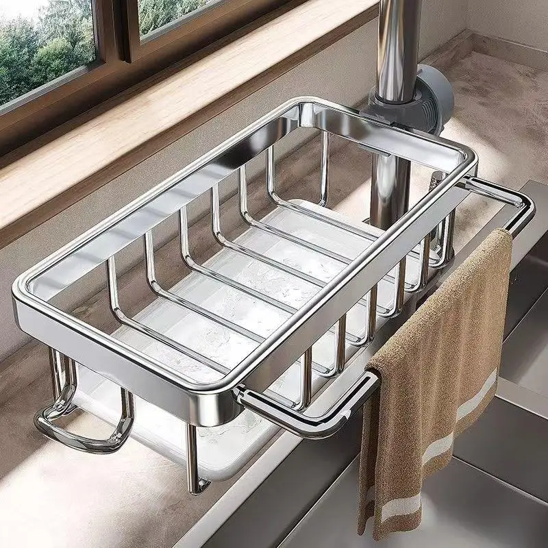 Kitchen Sink Disinfecting Rack Multi-Function Cloth Drain Basket Home Use Dishwashing Vegetable Washing Sink Accessories
Kitchen Sink Disinfecting Rack Multi-Function Cloth Drain Basket Home Use Dishwashing Vegetable Washing Sink Accessories