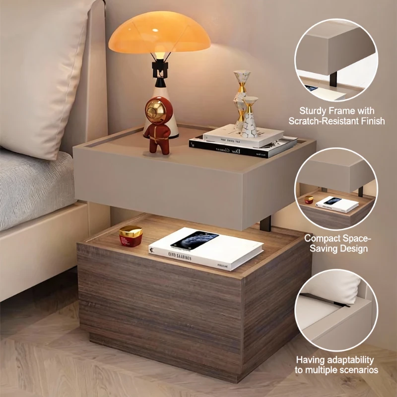 Nightstand Hidden Safe Bedside Tables Italian Minimalist Smart Smart Lock Wireless Charging USB Ports Bedroom Storage Organizer
Nightstand Hidden Safe Bedside Tables Italian Minimalist Smart Smart Lock Wireless Charging USB Ports Bedroom Storage Organizer