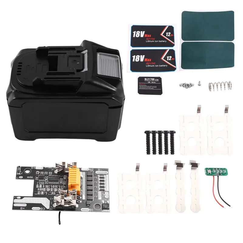 YSS-Charging Protection Circuit Board With Balancing 15X21700 Holder Li- Battery Case For 21V 15S Power Tools
YSS-Charging Protection Circuit Board With Balancing 15X21700 Holder Li- Battery Case For 21V 15S Power Tools