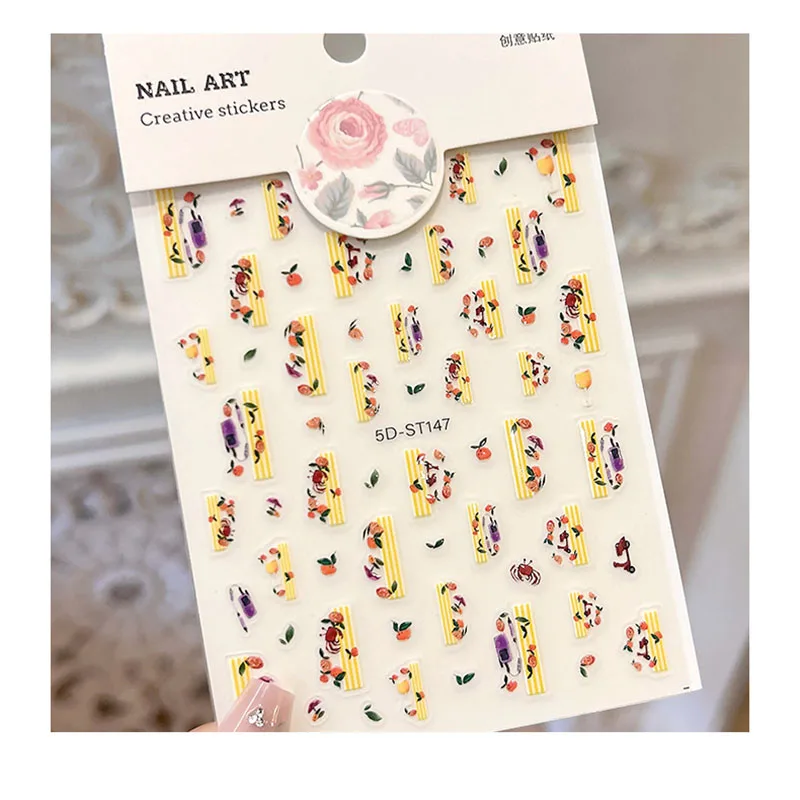 5D наклейки для ногтей — милые оранжевые, фруктовые, крабы, мотоциклетные и бокалы для вина для косметики, телефонов, фотоаппаратов и альбомов 
5D наклейки для ногтей — милые оранжевые, фруктовые, крабы, мотоциклетные и бокалы для вина для косметики, телефонов, фотоаппаратов и альбомов