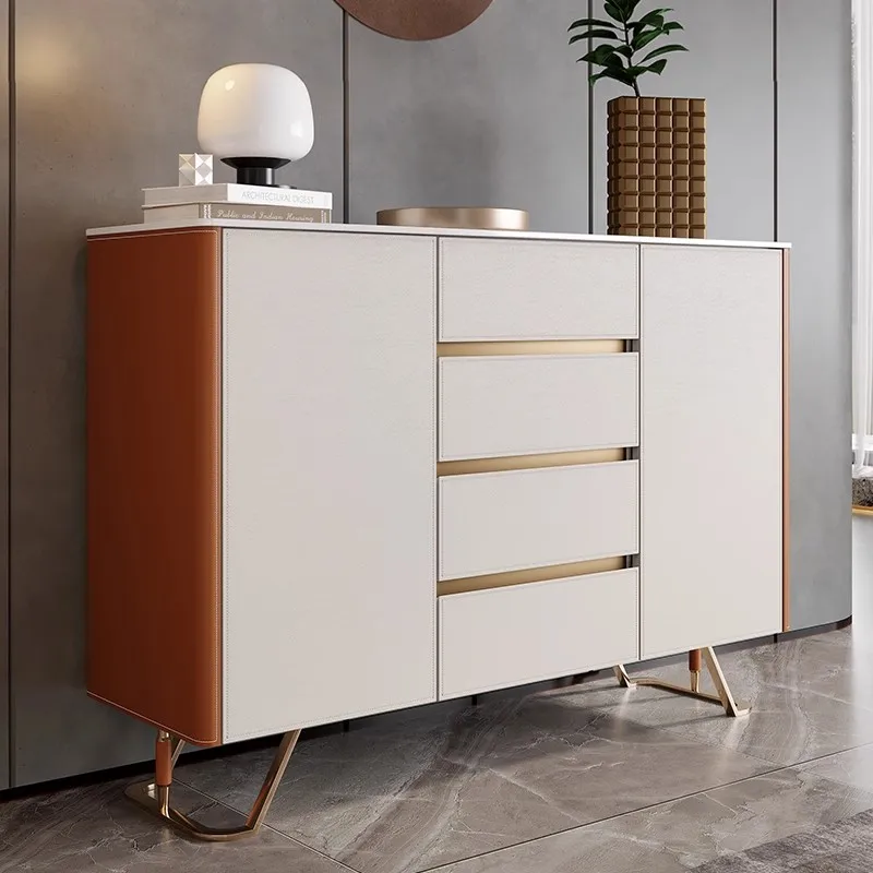 Light luxury dining side cabinet minimalist saddle skin rock slab modern simple small apartment living room
Light luxury dining side cabinet minimalist saddle skin rock slab modern simple small apartment living room