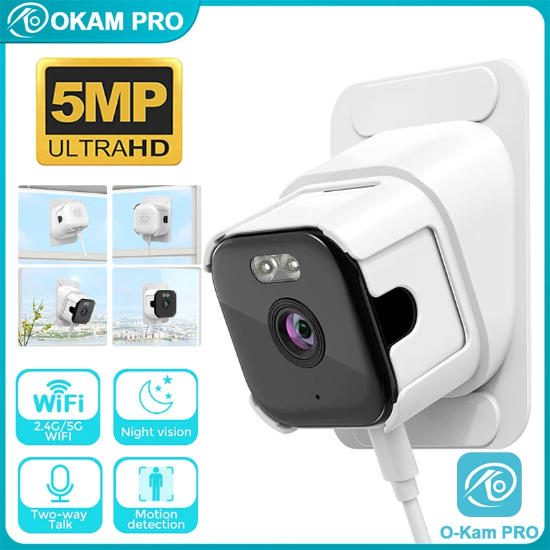 OKAM PRO APP HD 5MP 5X ZOOM Wireless Window Camera 5G WiFi Indoor Two-Way Intercom Motion Tracking Color Night Vision IP CCTV
OKAM PRO APP HD 5MP 5X ZOOM Wireless Window Camera 5G WiFi Indoor Two-Way Intercom Motion Tracking Color Night Vision IP CCTV
