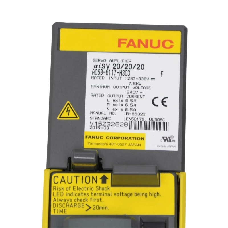 Сервоусилитель Fanuc A06B-6117-H303, проверен, исправен, в наличии.
Сервоусилитель Fanuc A06B-6117-H303, проверен, исправен, в наличии.