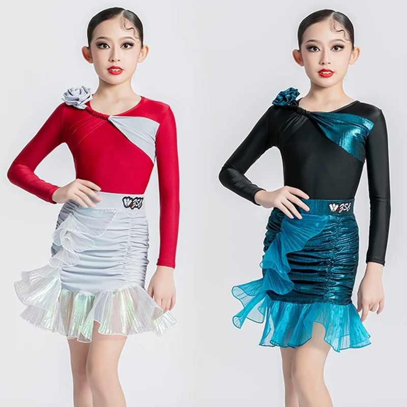 Latin Dance Dress For Girls ChaCha Dancing Performance Outfit Bodysuit Skirt Children Samba Rumba Dance Stage Costume VDB7621
Latin Dance Dress For Girls ChaCha Dancing Performance Outfit Bodysuit Skirt Children Samba Rumba Dance Stage Costume VDB7621