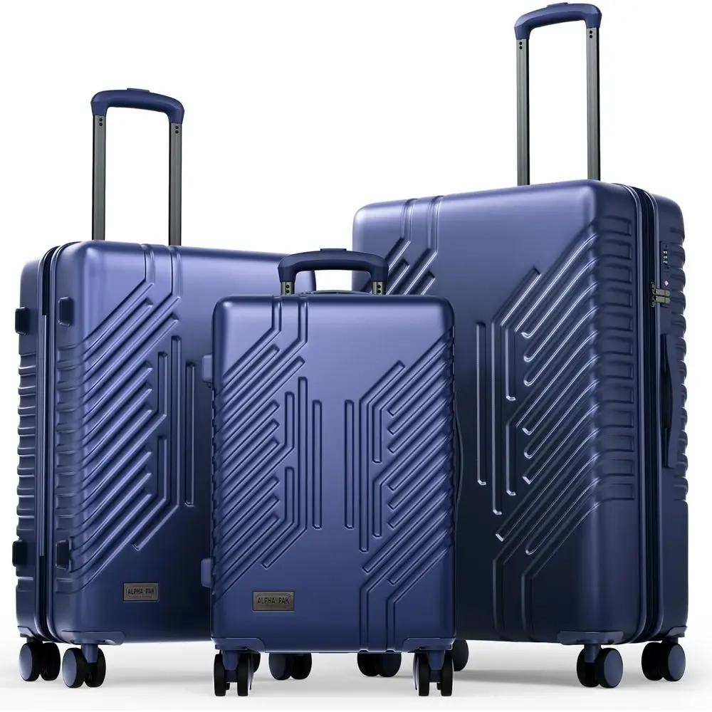 3-Piece Expandable Hard Shell Luggage Set with Spinner Wheels & TSA Lock, 20-28 inch, Navy
3-Piece Expandable Hard Shell Luggage Set with Spinner Wheels & TSA Lock, 20-28 inch, Navy
