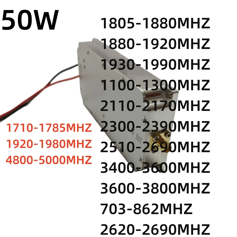 50W RF 1710-1785MHZ 1920-1980MHZ1805-1880MHZ-2110-2170MHZ 2300-2390MHZ 2620-2690Module Anti Drone Amplifier noise generator
50W RF 1710-1785MHZ 1920-1980MHZ1805-1880MHZ-2110-2170MHZ 2300-2390MHZ 2620-2690Module Anti Drone Amplifier noise generator