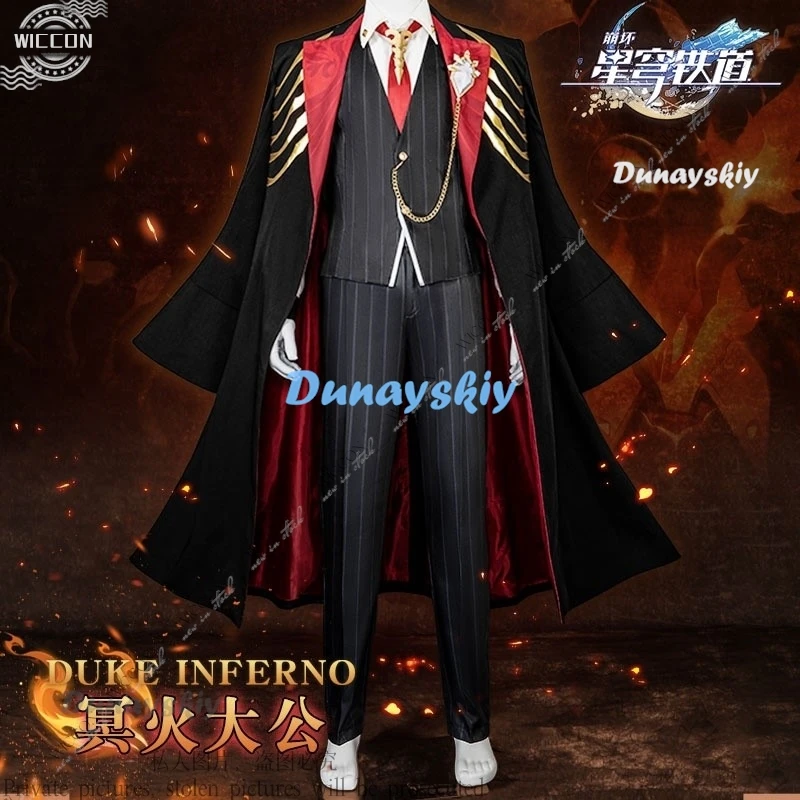 Honkai Star Rail Duke Inferno Ifrit Косплей Костюм Униформа Тренч Вечно-пламенный особняк Хэллоуин Вечеринка для женщин и мужчин
Honkai Star Rail Duke Inferno Ifrit Косплей Костюм Униформа Тренч Вечно-пламенный особняк Хэллоуин Вечеринка для женщин и мужчин