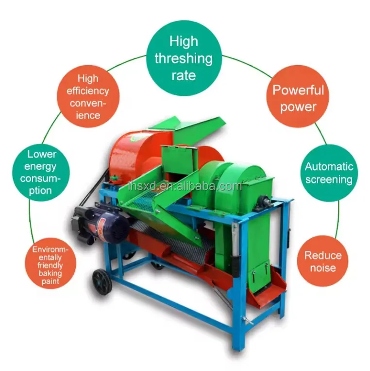 Multifunctional Thresher for Household Small Corn Soybean Sorghum Rice Rapeseed Automatic Peeling of Millet
Multifunctional Thresher for Household Small Corn Soybean Sorghum Rice Rapeseed Automatic Peeling of Millet