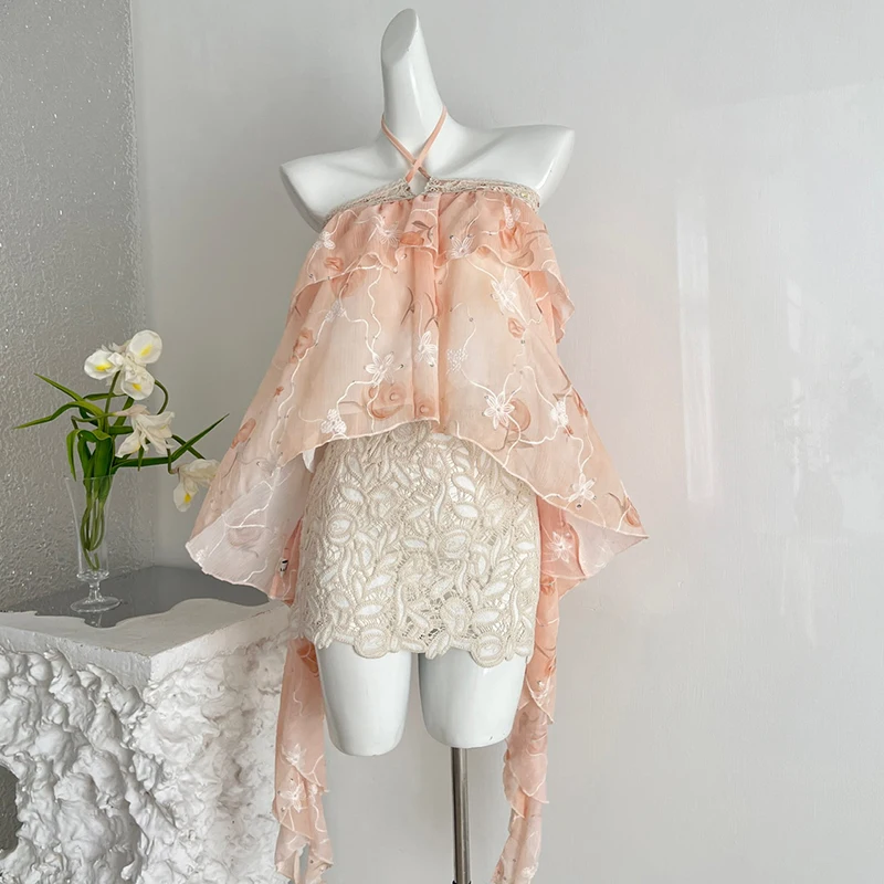 Heavey Sequins Two-piece Skirt Suits Women Halter Irregular Cropped Tops High Waist Hollow Out Mini Skirt Fashion Women Outfits
Heavey Sequins Two-piece Skirt Suits Women Halter Irregular Cropped Tops High Waist Hollow Out Mini Skirt Fashion Women Outfits