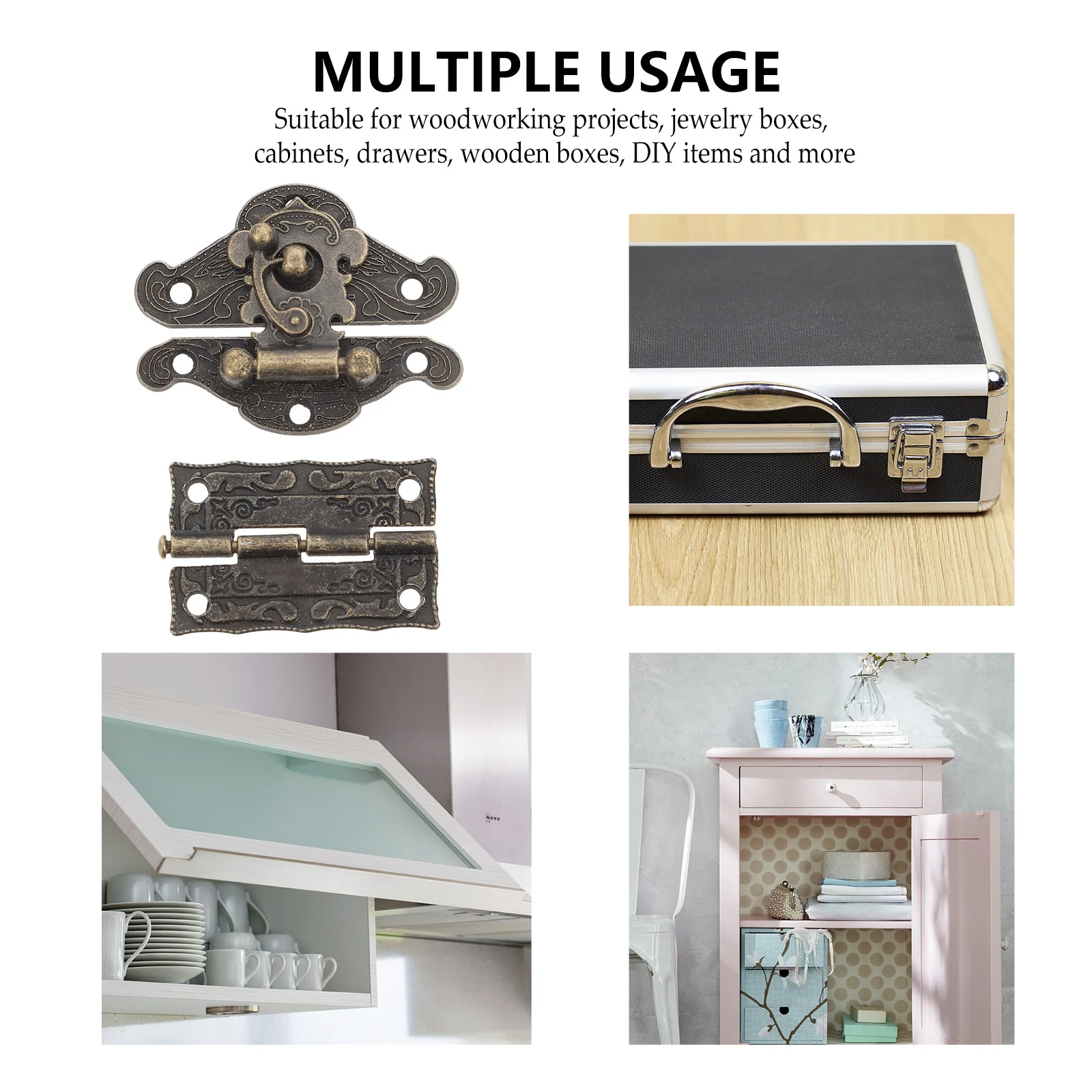 1Set Ancient Buckle Hinge Set Decorative Vintage Wooden Box Jewelry Case Hasp Easy Install Flexible Opening Closing Reliable
1Set Ancient Buckle Hinge Set Decorative Vintage Wooden Box Jewelry Case Hasp Easy Install Flexible Opening Closing Reliable