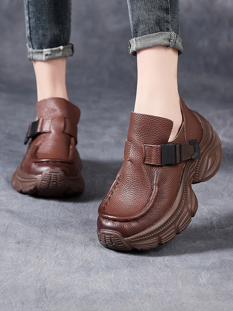 Birkuir Retro Thick Heel Women Shoes 2025 Spring Autumn Buckle Luxury High Heel Wedges Luxury Soft Casual Sports Sneakers Shoes
Birkuir Retro Thick Heel Women Shoes 2025 Spring Autumn Buckle Luxury High Heel Wedges Luxury Soft Casual Sports Sneakers Shoes