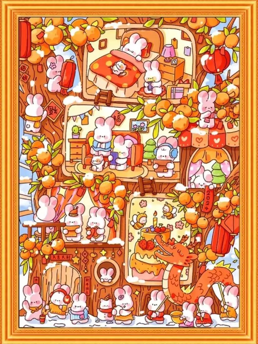 9ct 60x80cm The Rabbit Family Cross Stitch Embroidery DIY Printed Kits Needlework Set Home Decor Crafts New
9ct 60x80cm The Rabbit Family Cross Stitch Embroidery DIY Printed Kits Needlework Set Home Decor Crafts New