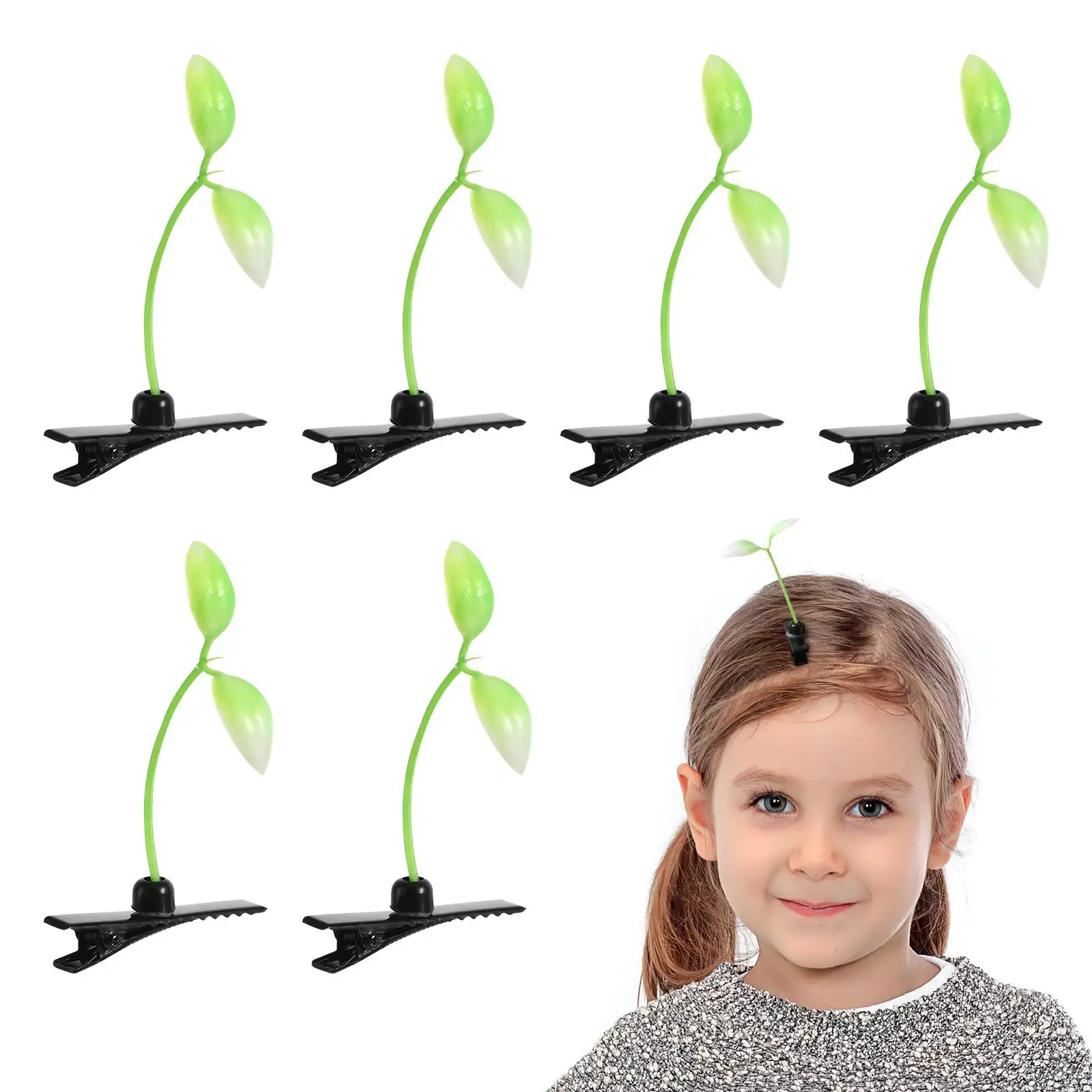 10 Pcs Shaped Hair Clip Women Girls Green Black Plant Barrette Durable PE Metal Sprout Hairpin Elegant Accessories
10 Pcs Shaped Hair Clip Women Girls Green Black Plant Barrette Durable PE Metal Sprout Hairpin Elegant Accessories
