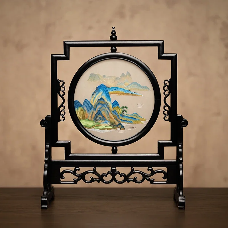 Embroidered Beauty Decoration Chinese Style Living Room Decoration Platform Featuring Double sided Embroidery
Embroidered Beauty Decoration Chinese Style Living Room Decoration Platform Featuring Double sided Embroidery