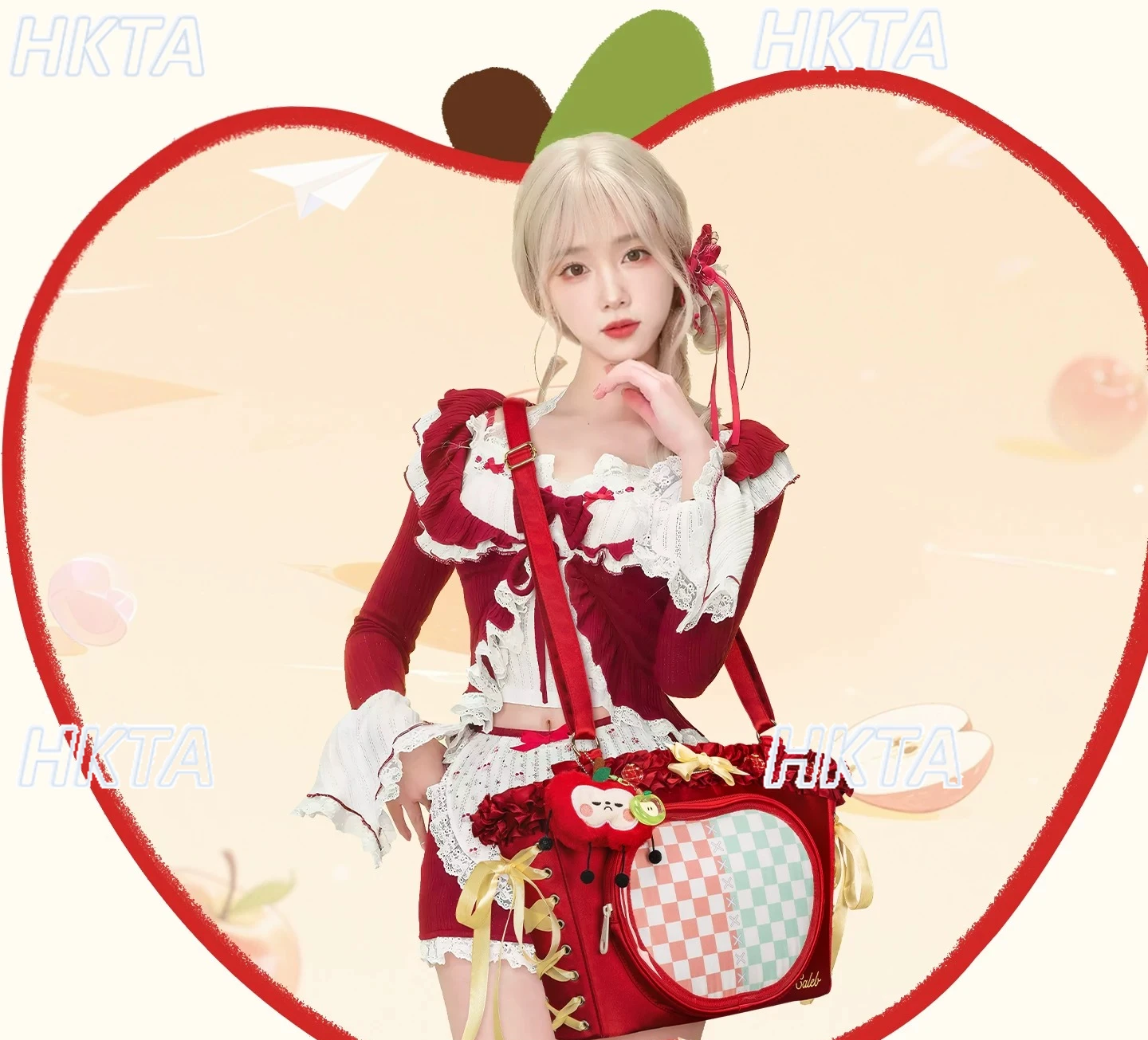Japanese Sweet Cute Lace Plaid Crossbody Lolita Pain Bags Cartoon Pendant Bow Ribbon Two Dimensional Tote Bag Backpacks Women
Japanese Sweet Cute Lace Plaid Crossbody Lolita Pain Bags Cartoon Pendant Bow Ribbon Two Dimensional Tote Bag Backpacks Women