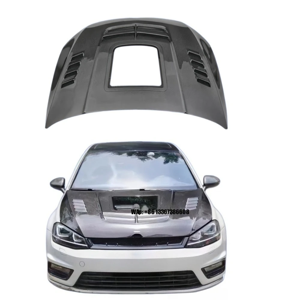 CMST Style New Wet Carbon Fiber Hood with Bolts for VW Golf MK7 / MK7.5 GTI R 2014-2019
CMST Style New Wet Carbon Fiber Hood with Bolts for VW Golf MK7 / MK7.5 GTI R 2014-2019
