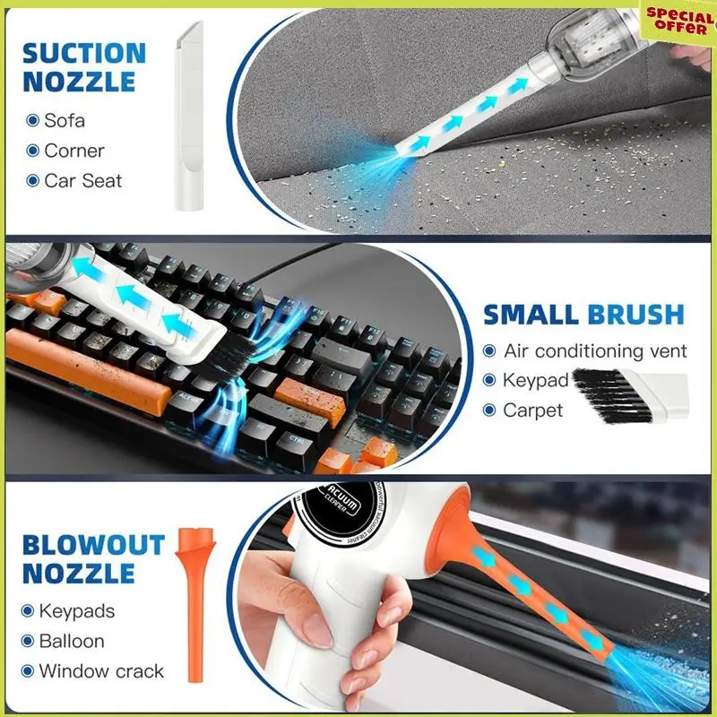 A34R 1Set Cordless Car Vacuum Cleaner 3 In 1 Portable Vacuum Cleaner White For Car Home
A34R 1Set Cordless Car Vacuum Cleaner 3 In 1 Portable Vacuum Cleaner White For Car Home