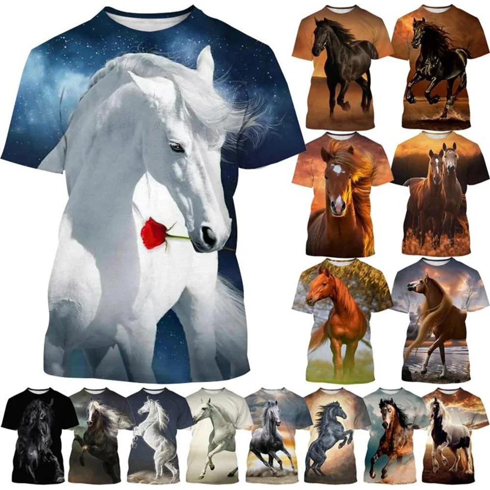3D Personality Animal Handsome Horse Print Quick Drying Breathable Sports Men and Women Four Seasons Round Neck T-shirt Top
3D Personality Animal Handsome Horse Print Quick Drying Breathable Sports Men and Women Four Seasons Round Neck T-shirt Top