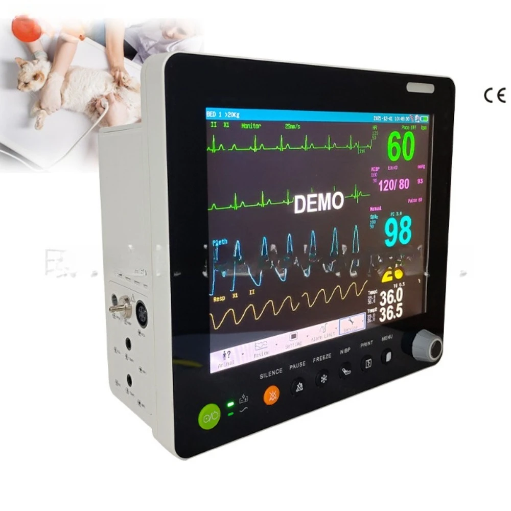 Pet 12.1-inch color TFT monitor, cat and dog monitor, animal multi parameter monitor
Pet 12.1-inch color TFT monitor, cat and dog monitor, animal multi parameter monitor