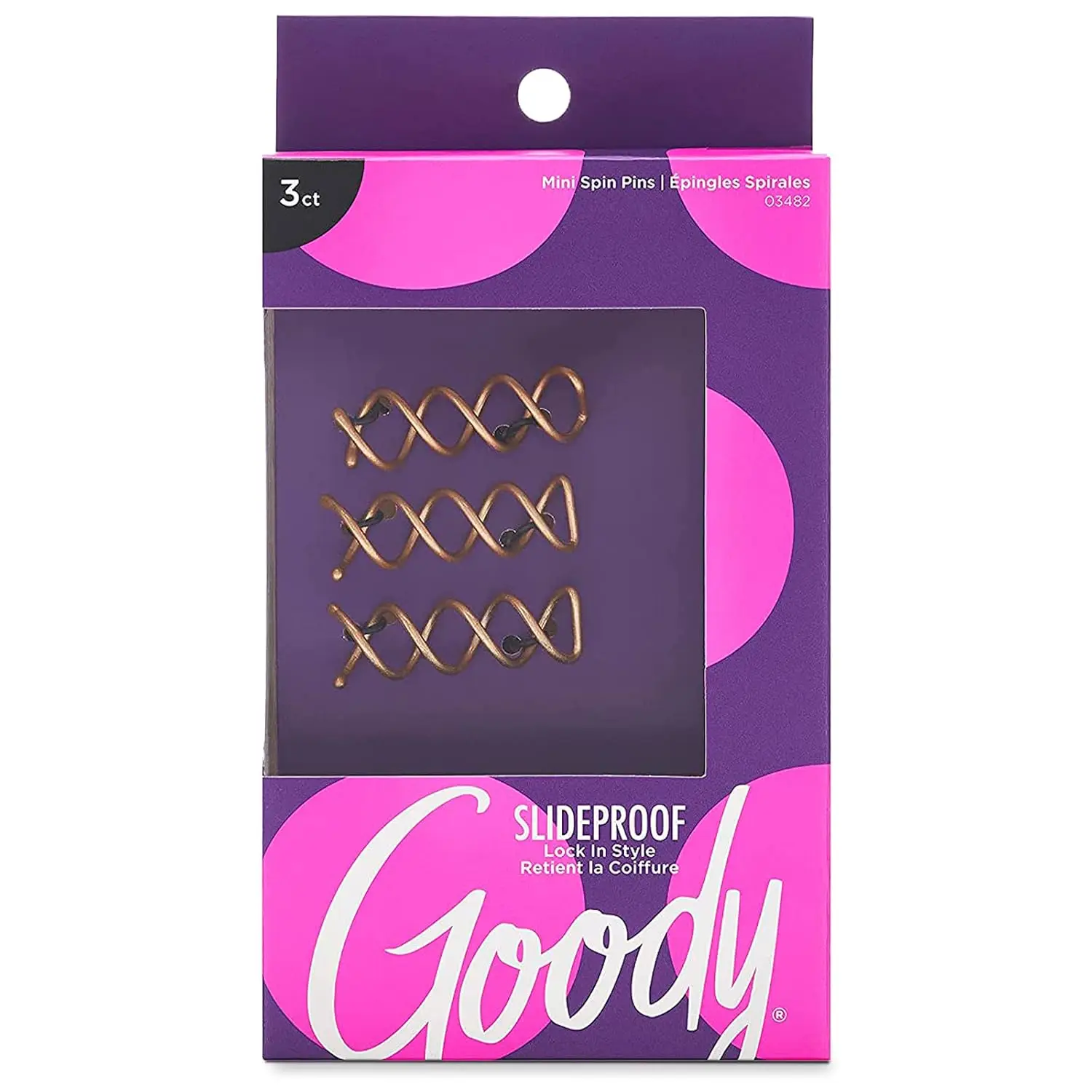SlideProof Mini Spin Pins - 3 Ct, Assorted Colors, Spiral Hair Pins for Quick & Easy Buns, All-Day Comfort for All Hair Types
SlideProof Mini Spin Pins - 3 Ct, Assorted Colors, Spiral Hair Pins for Quick & Easy Buns, All-Day Comfort for All Hair Types