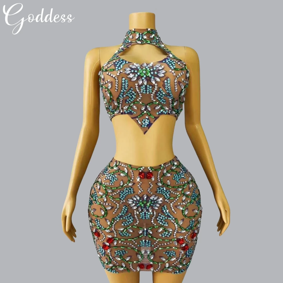 Shining Diamond 2piece Set Sexy Party Evening Dress Strapless Set Nightclub Dance DJ Female Singer Gogo Performance Stage Outfit
Shining Diamond 2piece Set Sexy Party Evening Dress Strapless Set Nightclub Dance DJ Female Singer Gogo Performance Stage Outfit