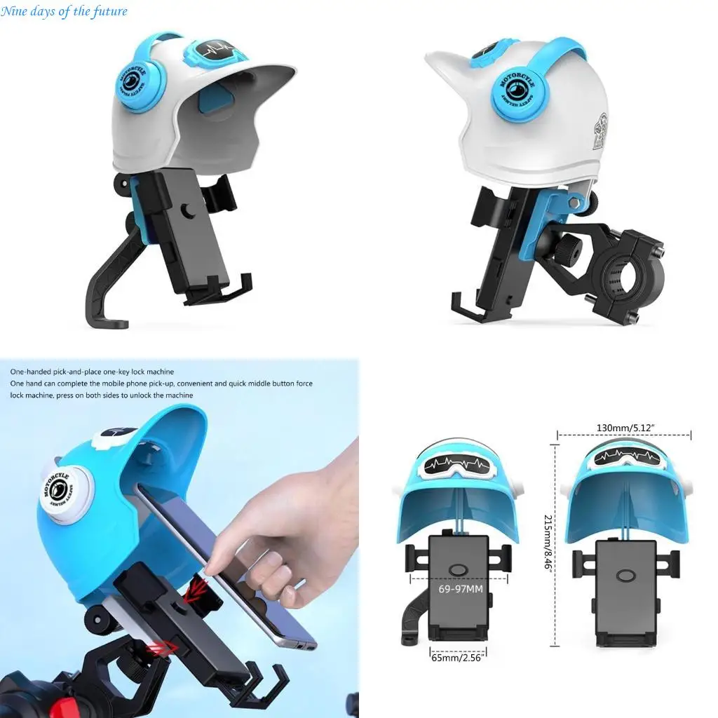 Motorcycle Phone Holder Sunshade Umbrella Helmet Shaped Handlebar Phone Stand E65A
Motorcycle Phone Holder Sunshade Umbrella Helmet Shaped Handlebar Phone Stand E65A