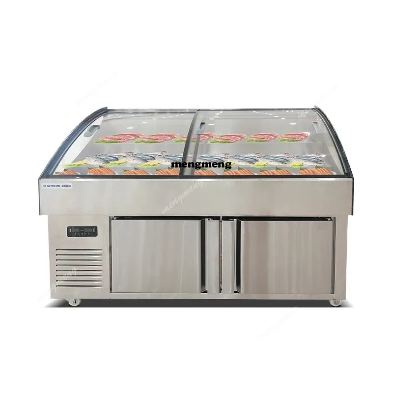 Коммерческая лестница с морозильной камерой, счетчик из нержавеющей стали, раздвижная дверь, холодильник, супермаркет, морозильник для морепродуктов, счетчик для рыб
Коммерческая лестница с морозильной камерой, счетчик из нержавеющей стали, раздвижная дверь, холодильник, супермаркет, морозильник для морепродуктов, счетчик для рыб