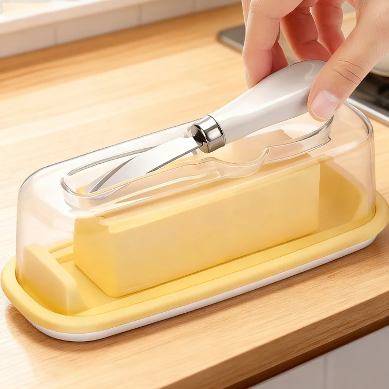 Nordic Sealed Butter Box with Cover Knife Butter Plate Butter Dish Cheese Storage Box Household Tableware Kitchen Supplies
Nordic Sealed Butter Box with Cover Knife Butter Plate Butter Dish Cheese Storage Box Household Tableware Kitchen Supplies