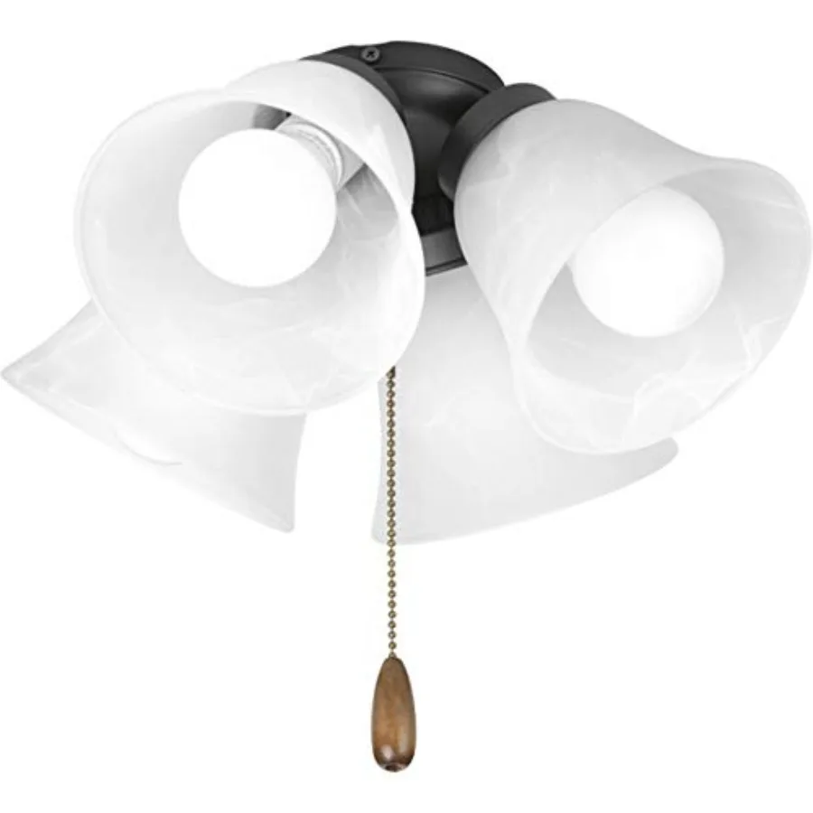 4-Light Ceiling Fan Light Kit for AirPro Collection Ceiling Fans, Transitional Style, Includes 4 LED Light Bulbs
4-Light Ceiling Fan Light Kit for AirPro Collection Ceiling Fans, Transitional Style, Includes 4 LED Light Bulbs