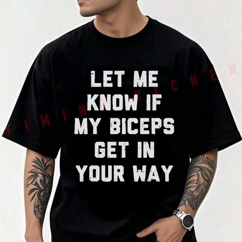 Retro Gym Funny Let Me Know If My Biceps Get In Your Way Moto 2026 Cotton Casual T-shirt Mens Summer Cycling Sportswear Tops Tee
Retro Gym Funny Let Me Know If My Biceps Get In Your Way Moto 2026 Cotton Casual T-shirt Mens Summer Cycling Sportswear Tops Tee