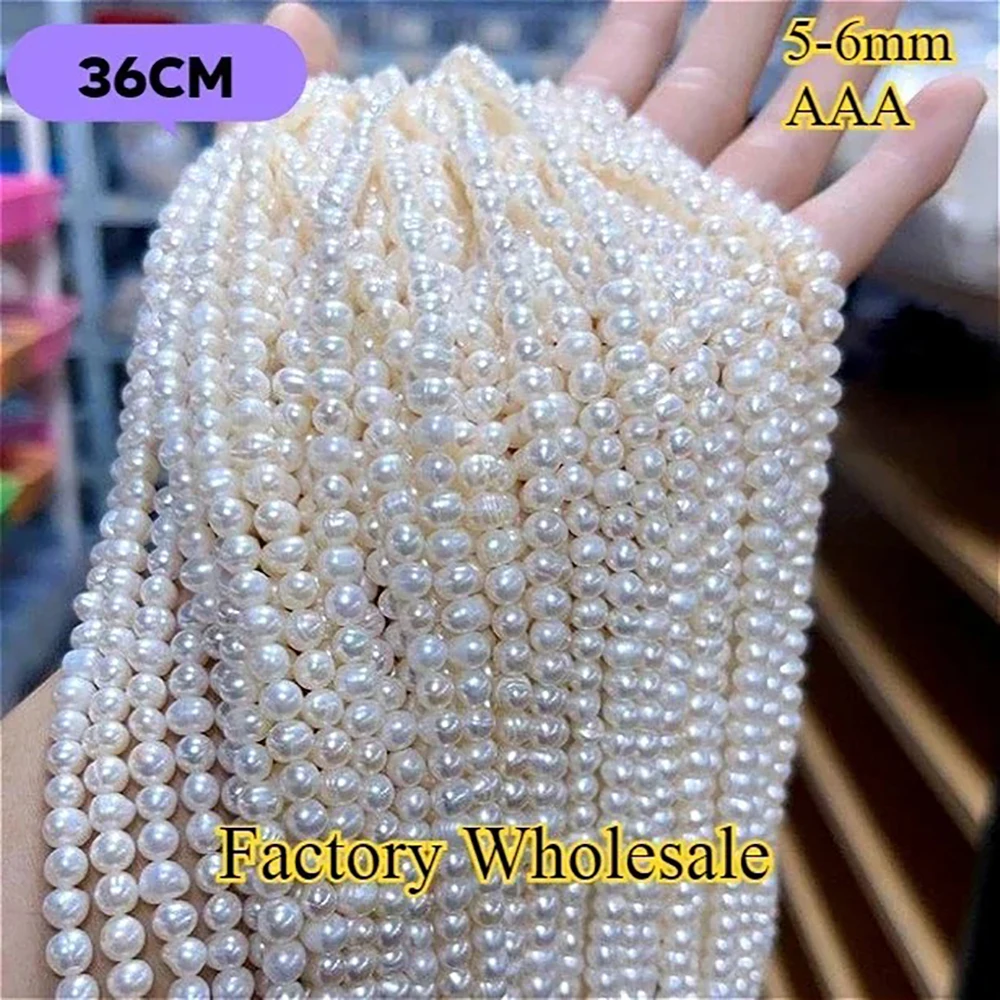 5-6mmAAA Brilliant Hot Sale Near Round Factory Wholesale Natural Freshwater Pearl Spacer Bead Jewelry Make DIY Necklace Bracelet
5-6mmAAA Brilliant Hot Sale Near Round Factory Wholesale Natural Freshwater Pearl Spacer Bead Jewelry Make DIY Necklace Bracelet