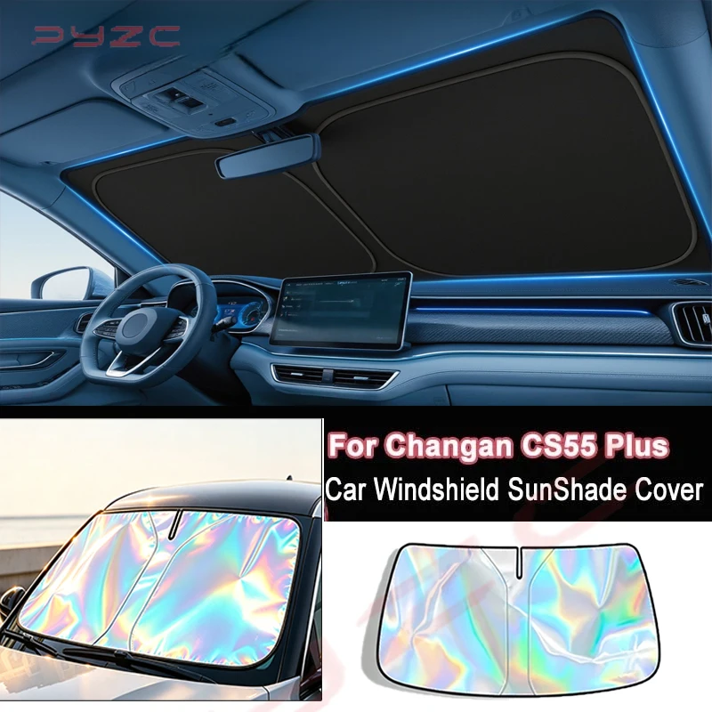 For Changan CS55 Plus 2025-2026 Car Windshield Sunshade Cover Front Window Sun Shade Heat Insulation Summer Auto Accessories
For Changan CS55 Plus 2025-2026 Car Windshield Sunshade Cover Front Window Sun Shade Heat Insulation Summer Auto Accessories