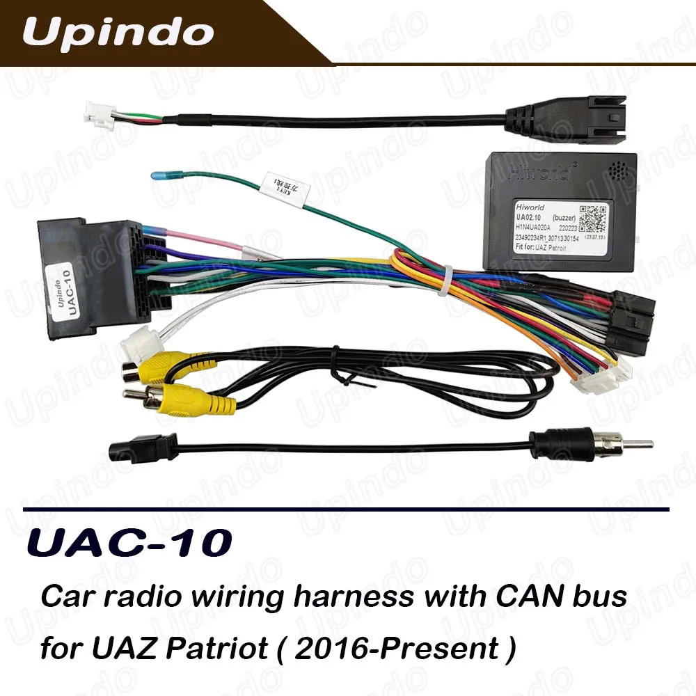 Car Android Radio Wiring Harness with CAN-Bus Adapter for UAZ Patriot - Stereo Power Connector Cable
Car Android Radio Wiring Harness with CAN-Bus Adapter for UAZ Patriot - Stereo Power Connector Cable