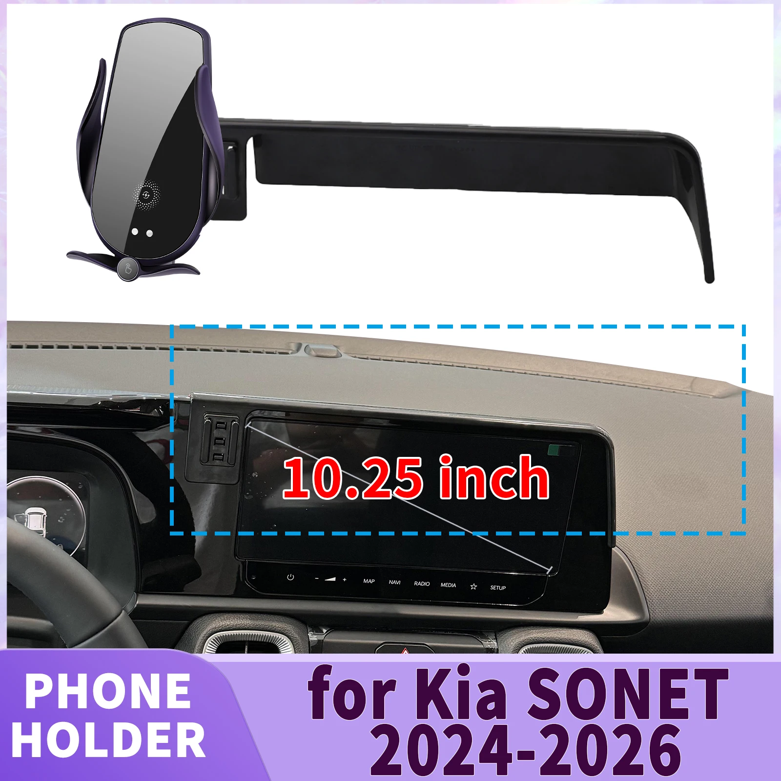 fit for Kia SONET 2024 2025 2026 Screen Base Phone Holder Mount Secure Clip Car accessoires
fit for Kia SONET 2024 2025 2026 Screen Base Phone Holder Mount Secure Clip Car accessoires