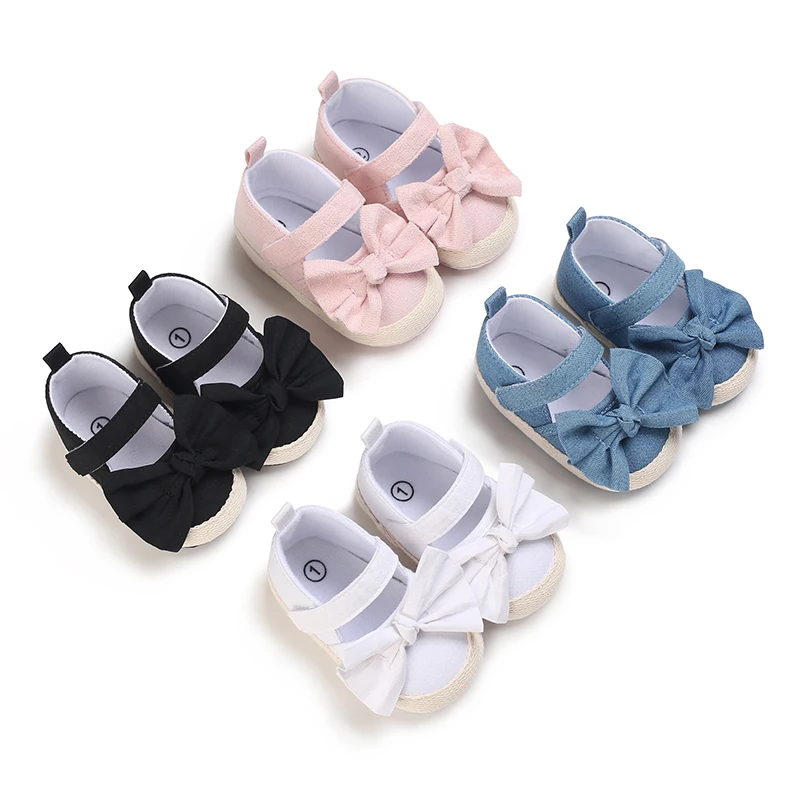 New women's baby shoes with butterfly bow, fashionable soft soled women's baby shoes
New women's baby shoes with butterfly bow, fashionable soft soled women's baby shoes