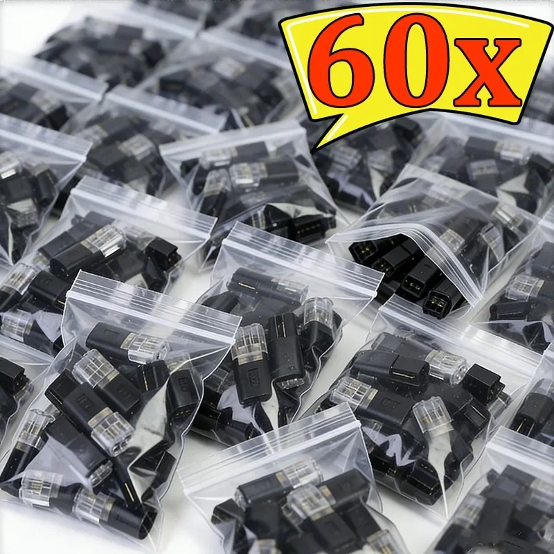 60PCS 2 Pin Automotive Wire & Cable Connector Ribbon Terminal Connection Plug Waterproof Automotive Quick Wire Connector Set
60PCS 2 Pin Automotive Wire & Cable Connector Ribbon Terminal Connection Plug Waterproof Automotive Quick Wire Connector Set