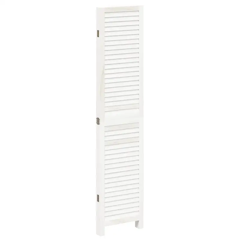 Room Divider 4 Panels White Solid Wood Paulownia
Room Divider 4 Panels White Solid Wood Paulownia