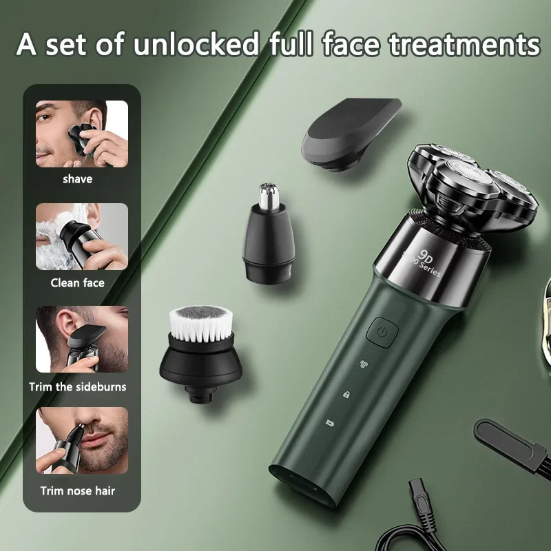 4-In-1 Electric Shaver Multifunctional Floating Blade Head Fast Charging Shaving Razor Washable 2-Speed Adjustable Razor For Men
4-In-1 Electric Shaver Multifunctional Floating Blade Head Fast Charging Shaving Razor Washable 2-Speed Adjustable Razor For Men