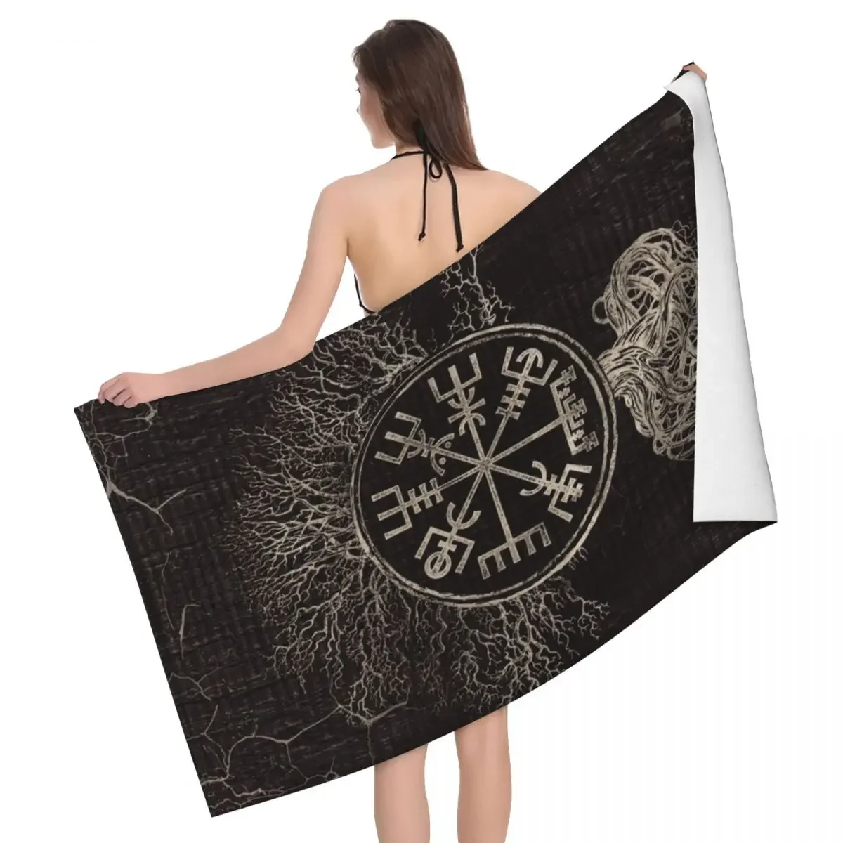 Пользовательские Vegvisir и Древо Жизни Yggdrasil Быстросохнущие банные пляжные полотенца из микрофибры Super Viking Compass Спортивные полотенца для душа
Пользовательские Vegvisir и Древо Жизни Yggdrasil Быстросохнущие банные пляжные полотенца из микрофибры Super Viking Compass Спортивные полотенца для душа