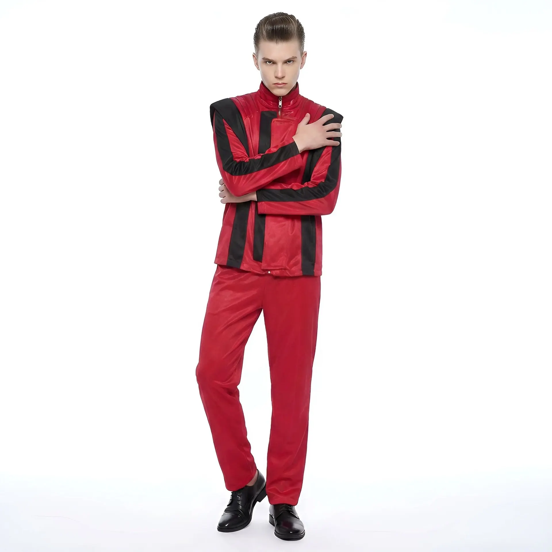 Red Thriller Costume Cosplay Cross-Border Stage Performance Clothing Michael Jackson Style Women's Traditional Ethnic Fashion
Red Thriller Costume Cosplay Cross-Border Stage Performance Clothing Michael Jackson Style Women's Traditional Ethnic Fashion