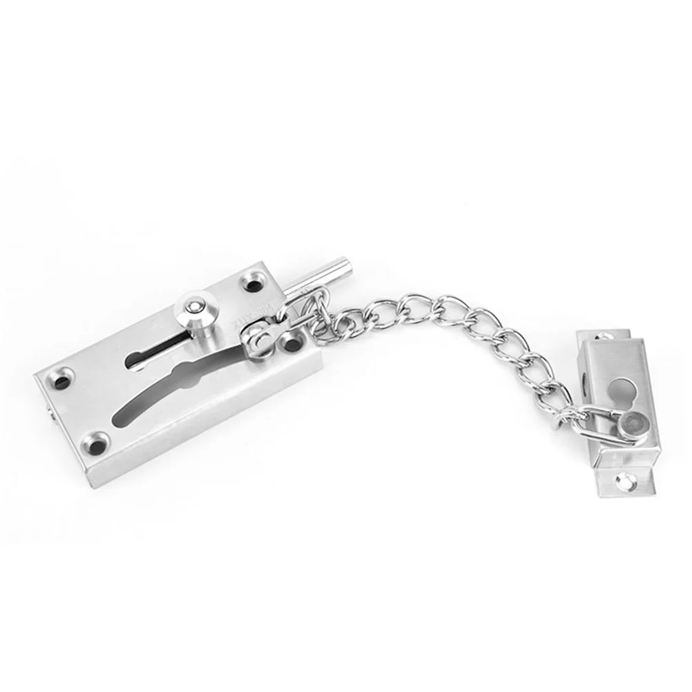 Anti-theft Door Bolt Security Lock Safety Locking Chain Internal Guard Stainless Steel
Anti-theft Door Bolt Security Lock Safety Locking Chain Internal Guard Stainless Steel