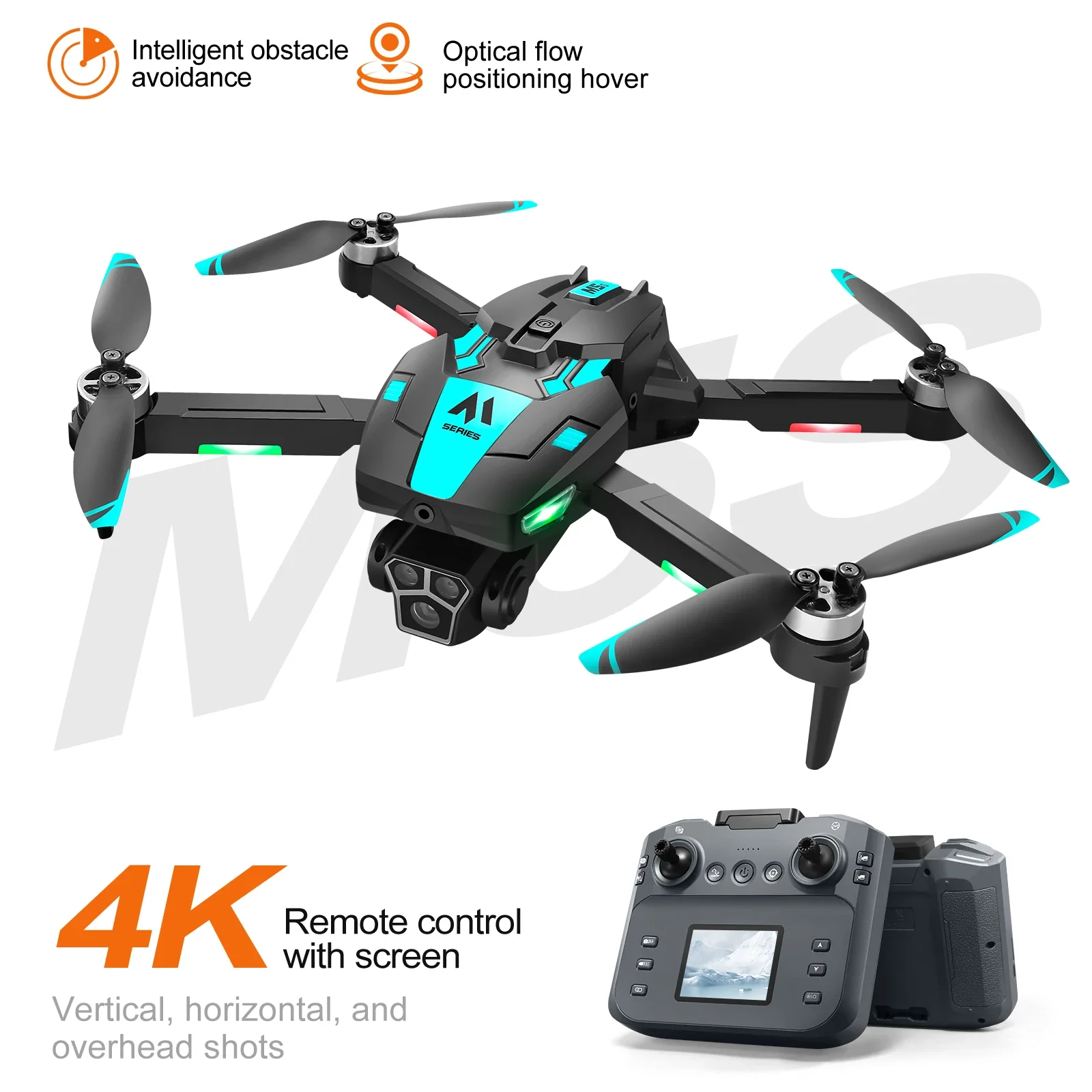 Дрон M5s 4K Профессиональный HD с тремя камерами WIFI FPV с экраном, бесщеточный радиоуправляемый квадрокоптер, игрушка-дрон для предотвращения препятствий
Дрон M5s 4K Профессиональный HD с тремя камерами WIFI FPV с экраном, бесщеточный радиоуправляемый квадрокоптер, игрушка-дрон для предотвращения препятствий