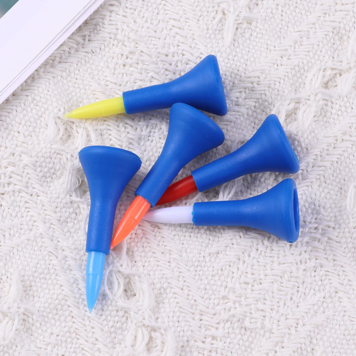 5Pcs Premium Reusable Golf Ball Tees 5.4cm Plastic Horn Training Aids Compact Lightweight Portable Indoor Outdoor Practice
5Pcs Premium Reusable Golf Ball Tees 5.4cm Plastic Horn Training Aids Compact Lightweight Portable Indoor Outdoor Practice