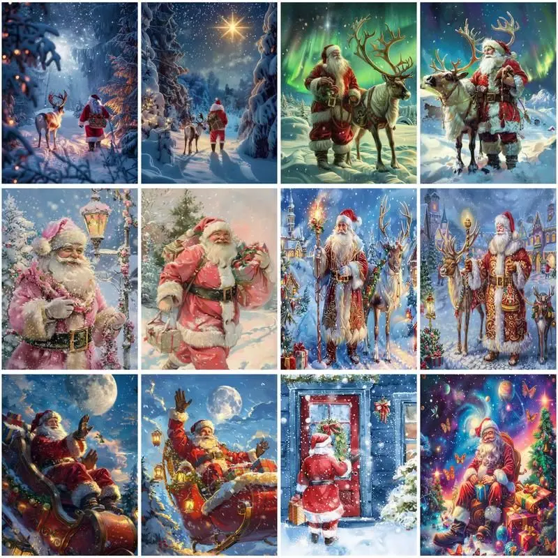 CHENISTORY-Painting By Numbers for Adults Beginners, DIY Painting By Numbers, Santa Claus On Canvas, Home Decoration Gift
CHENISTORY-Painting By Numbers for Adults Beginners, DIY Painting By Numbers, Santa Claus On Canvas, Home Decoration Gift
